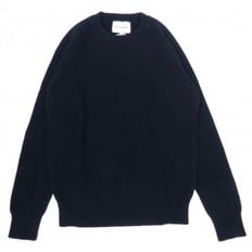 【再入荷】VINCENT ET MIREILLE (ヴァンソン エ ミレイユ) CREW NECK SWEATER 8GG AZE ブラック