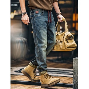 ドローストリング ヴィンテージウォッシュテーパードジーンズ 10903