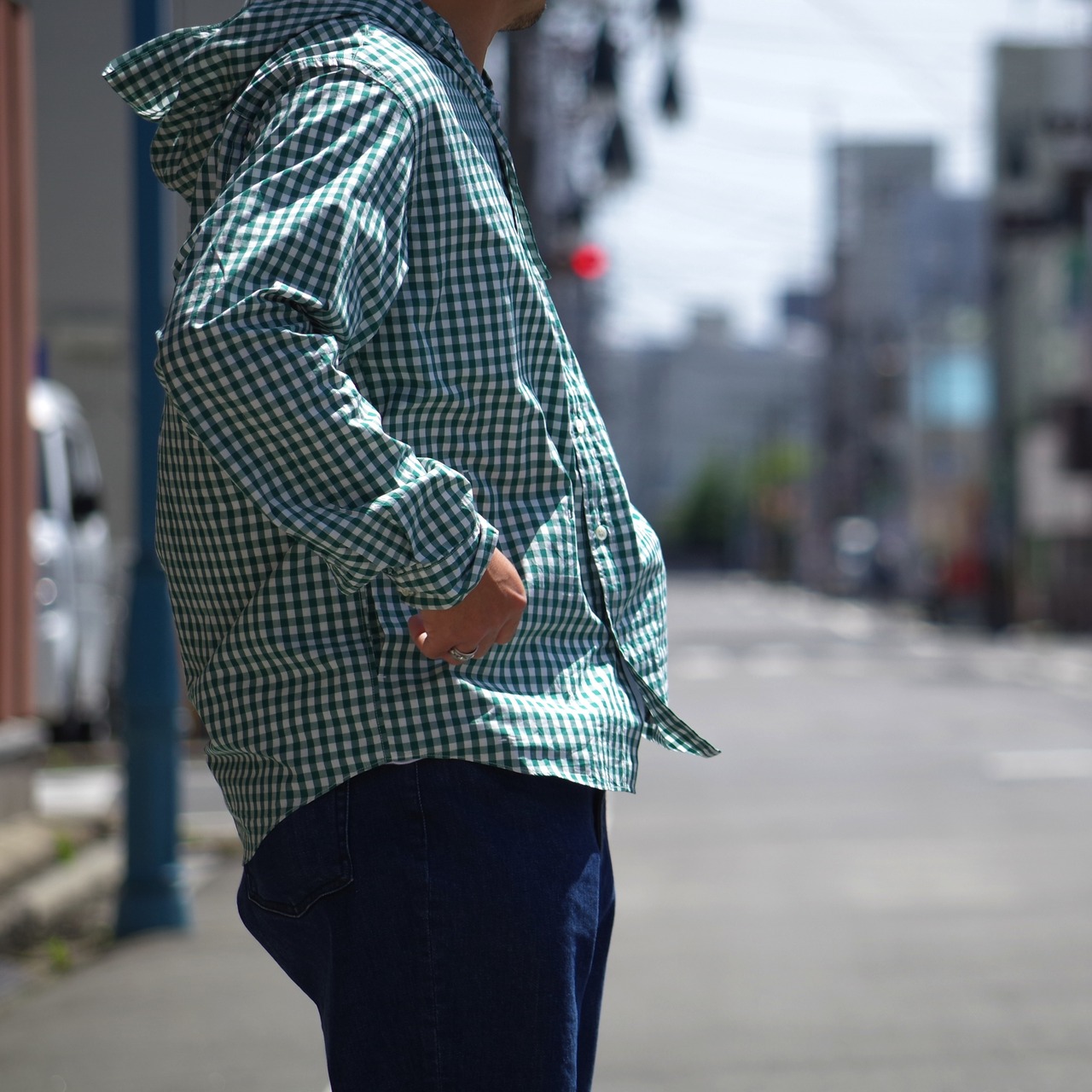 FP SUBTROPIC HOODIE SHIRT "GINGHAM"