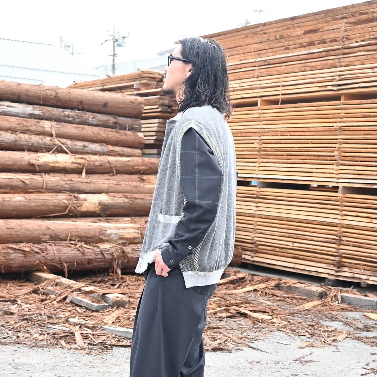 YASHIKI /  Kinkai Collar Vest