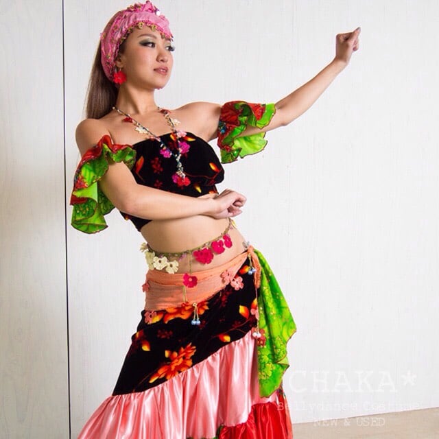 ベリーダンスセット エジプト製 マンドゥーハサラマ ベリーダンス フル