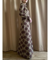 brown glitter color import maxi dress-3680-10