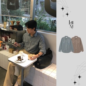 Maison Casual Check Cotton Shirt (2color)