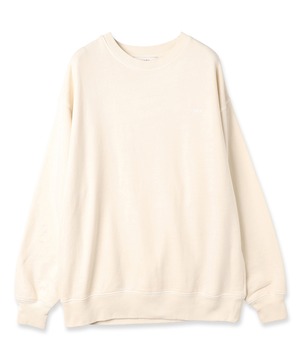 【LAST1】OVERDYE EMBROIDERY SWEAT CREW(IVORY)