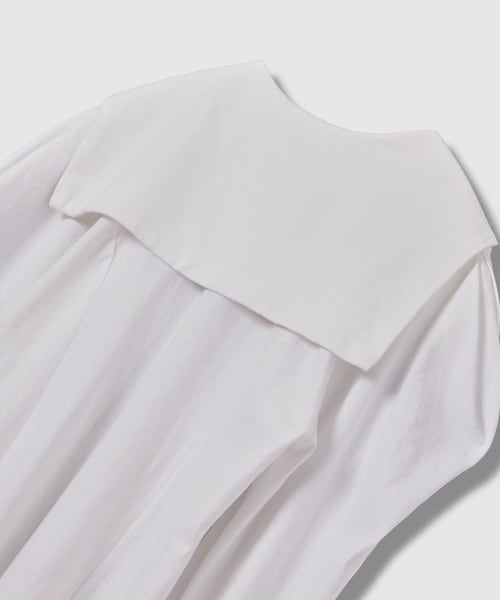 HOLIDAY】 SUPER FINE DRY SAILOR COLLAR L/S TOPS (WHITE) | olaf