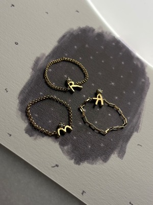 Momo Mini Moji Chain Ring[K18YG,K10YG]