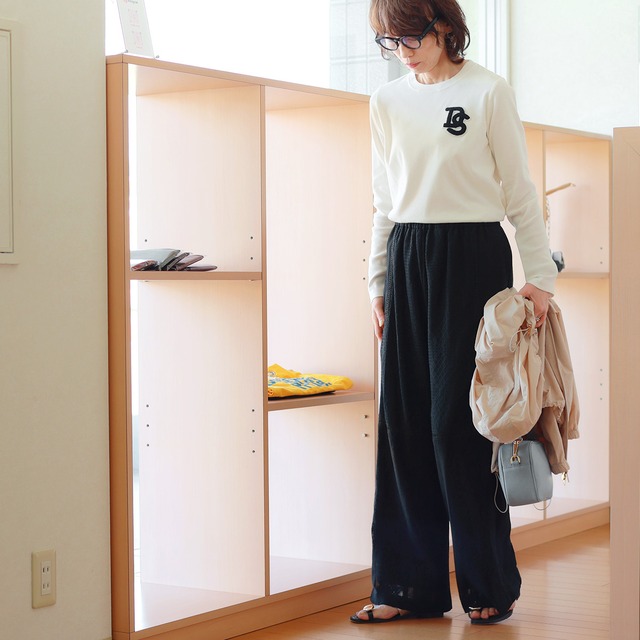 DOUBLE STANDARD CLOTHING (ダブルスタンダード クロージング)　メルティーフライス　コンパクト見せ　レタード　カットソー