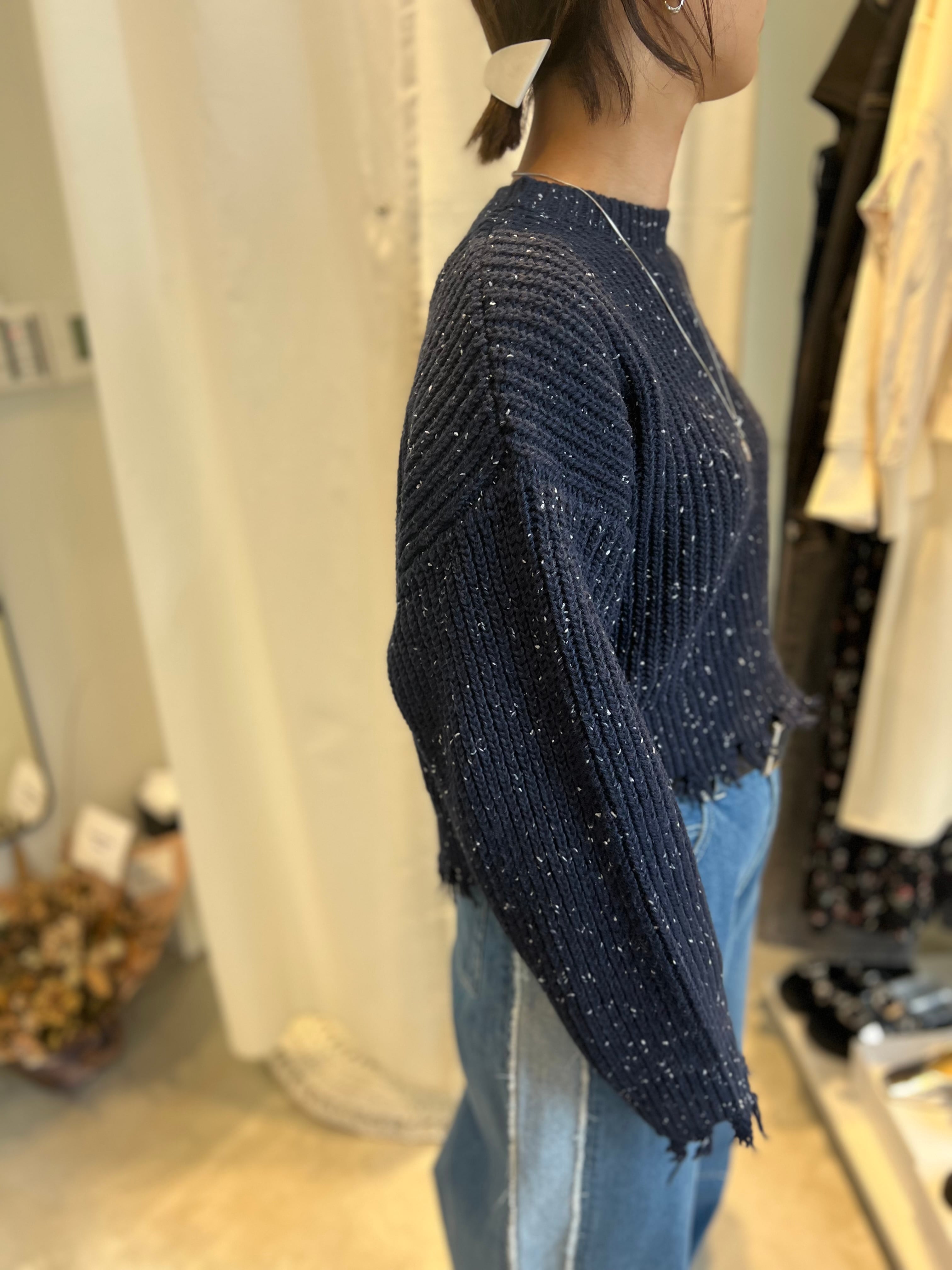 【cafune】ネップダメージニットプルオーバー 535984