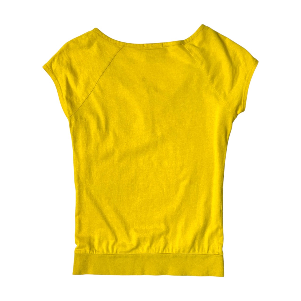 LACOSTE ラコステ EDITION LIMITEE ビッグワニ ヘンリーネック 半袖Tシャツ 38/イエロー