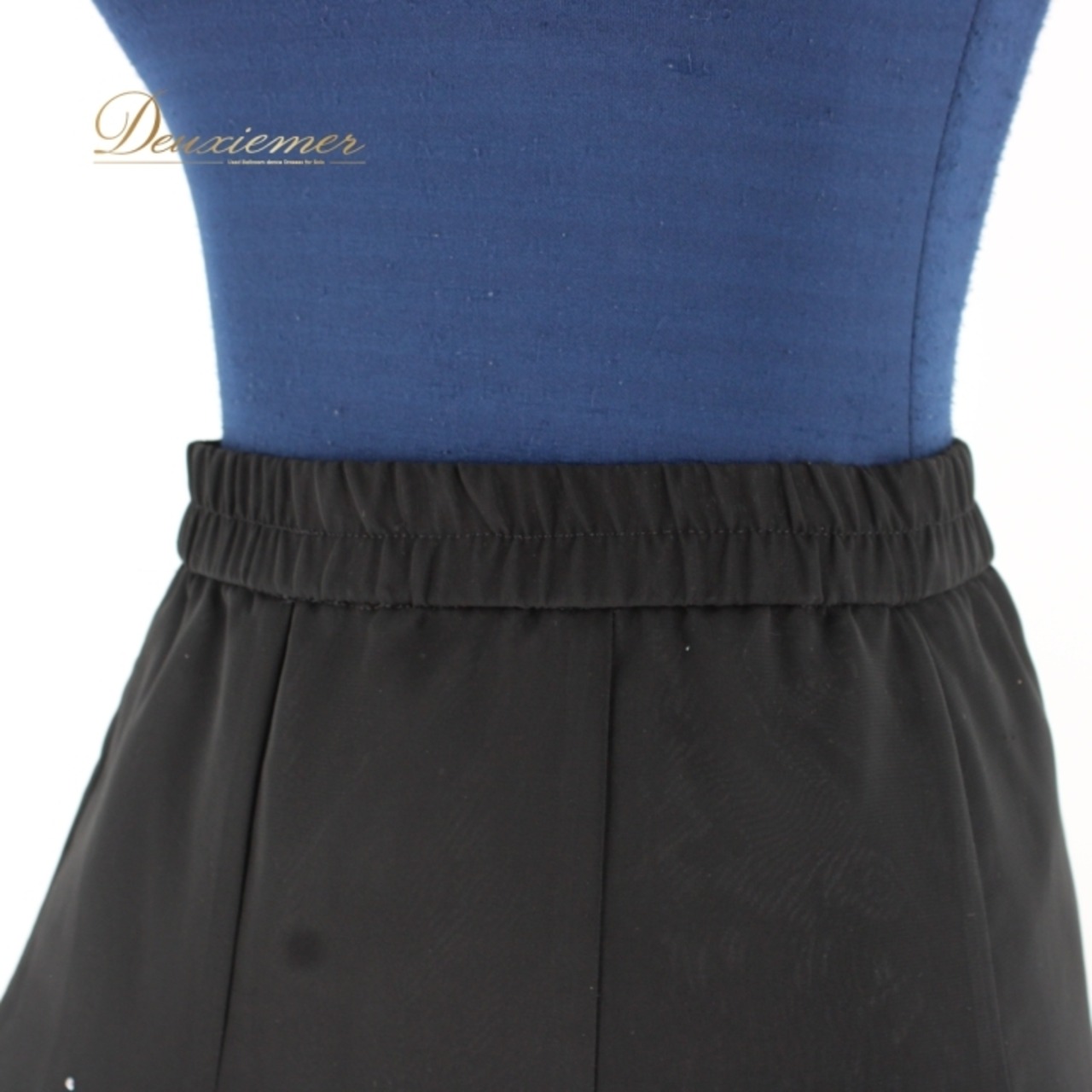 社交ダンス 衣装 スタンダード スカート レッスンウェア 女性用 レディース オールシーズン 黒 オーガンジー シフォン ブラック系 ラインストーン クラシック デザイン フィット感 おしゃれ 輝き 軽量 ストレッチ 上品 ダンス衣装 パーティー お揃い レッスン用 スカートスタイル シフォン素材 ウエストゴム フロアスカート シルエット おすすめ 77cm丈 シンプルスタイル