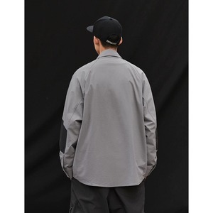 Color block long sleeve shirt 0232