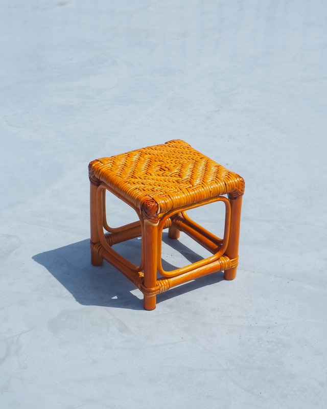 Rattan mini chair or plant stand
