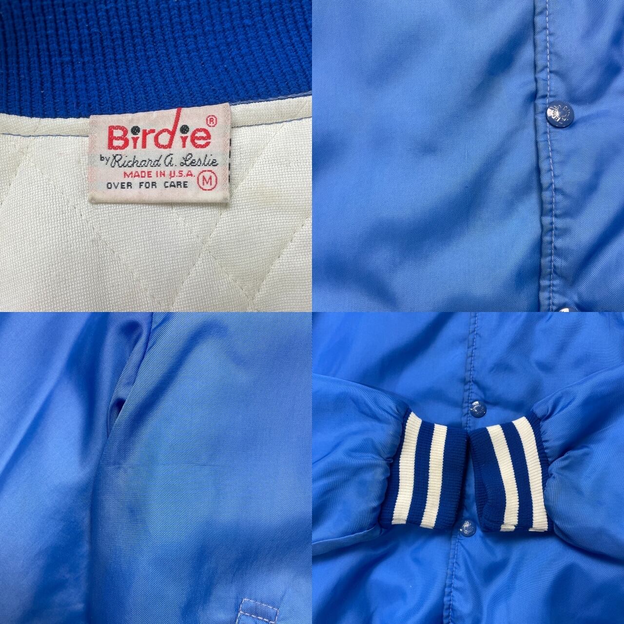 80年代 USA製 Birdie ナイロンスタジャン アワードジャケット ワッペン