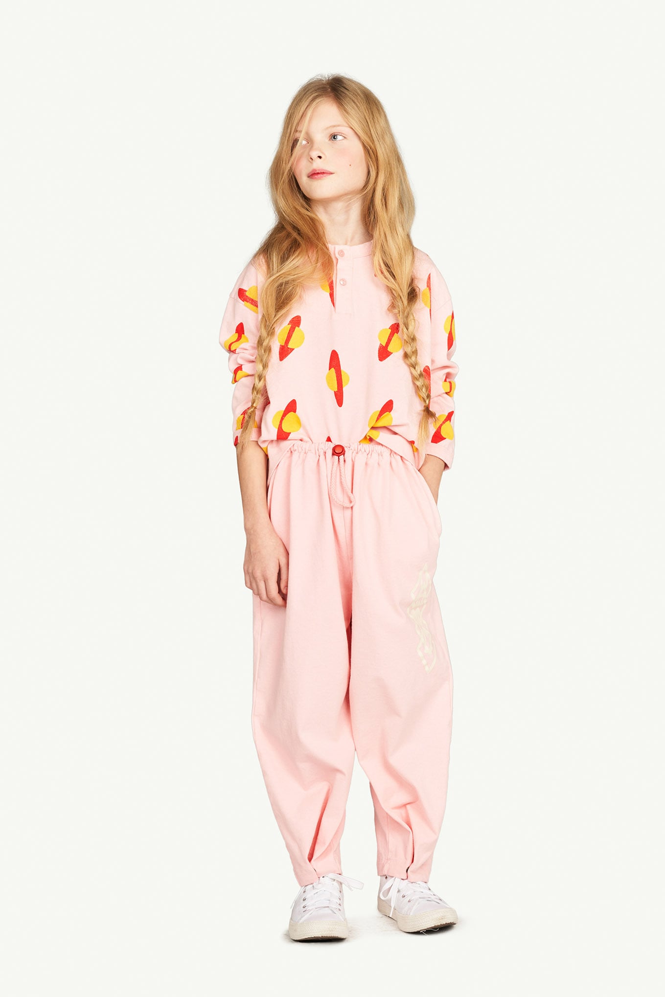 【23AW】the animals observatory ( TAO ) JERSEY TOPS WHISTLER PINK PLANET ピンク プラネット ヘンリーネック