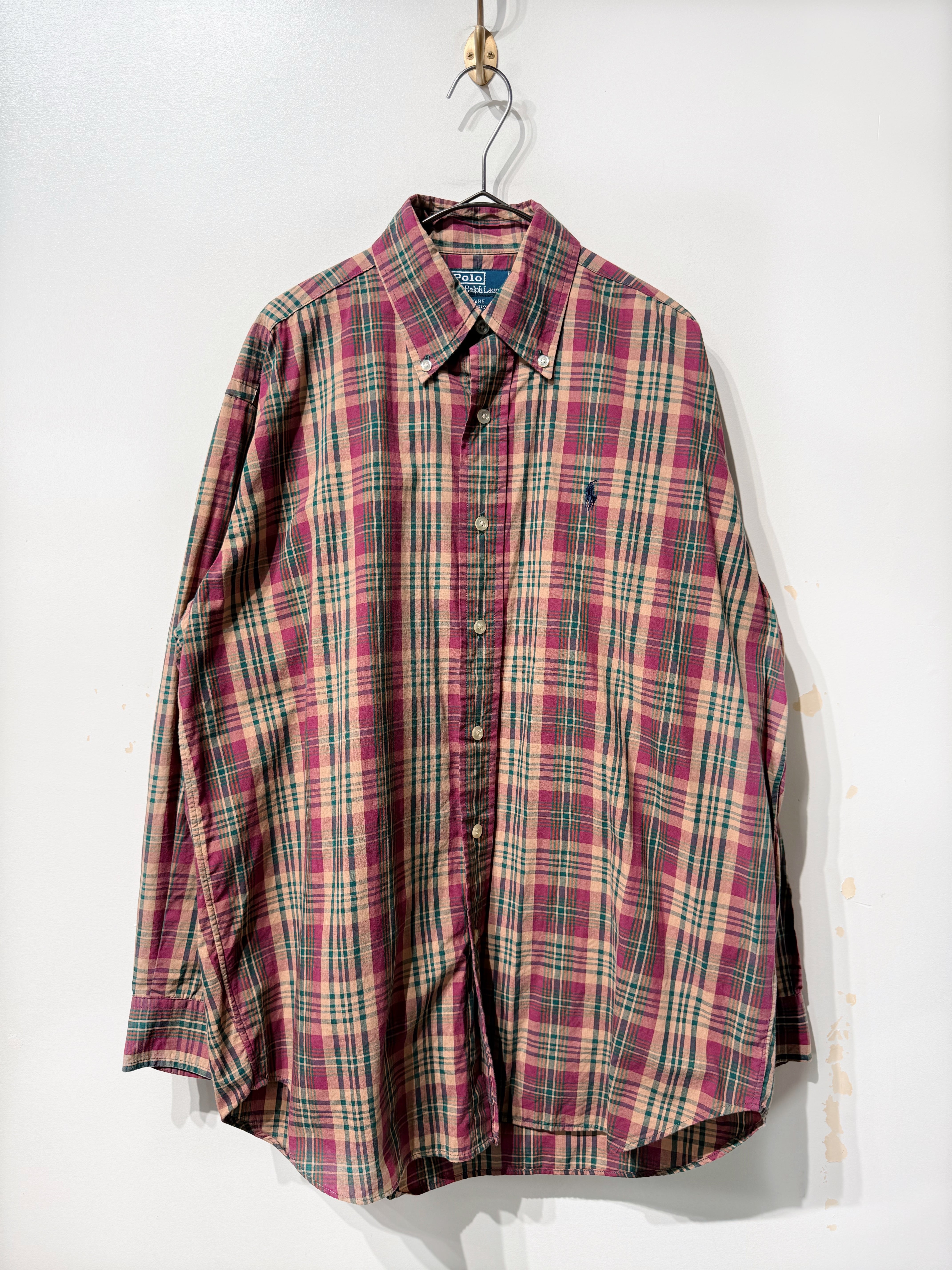 (SH1349)Polo Ralph Lauren “BLAIRE” check BD shirt