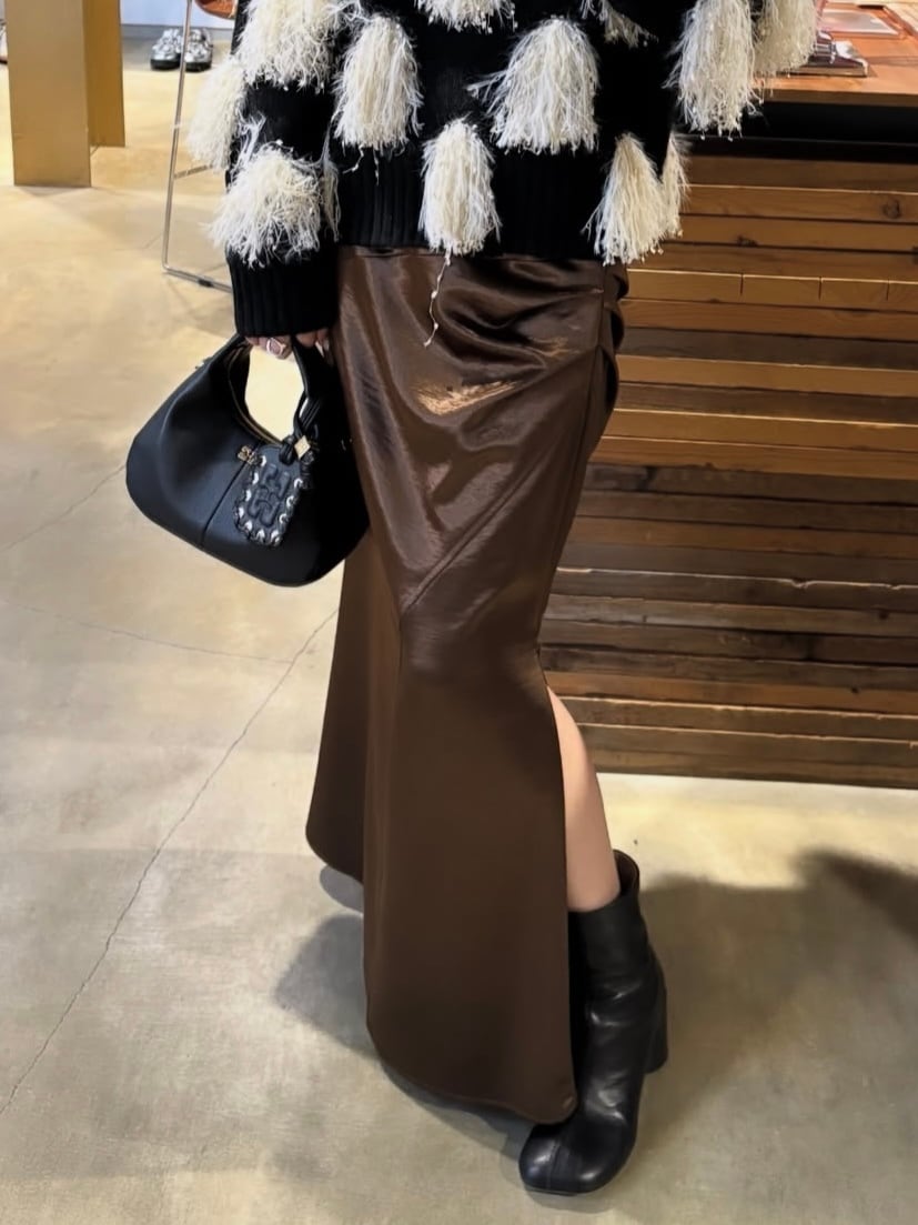 25AW】PRANK PROJECT プランクプロジェクト / Satin Long Skirt