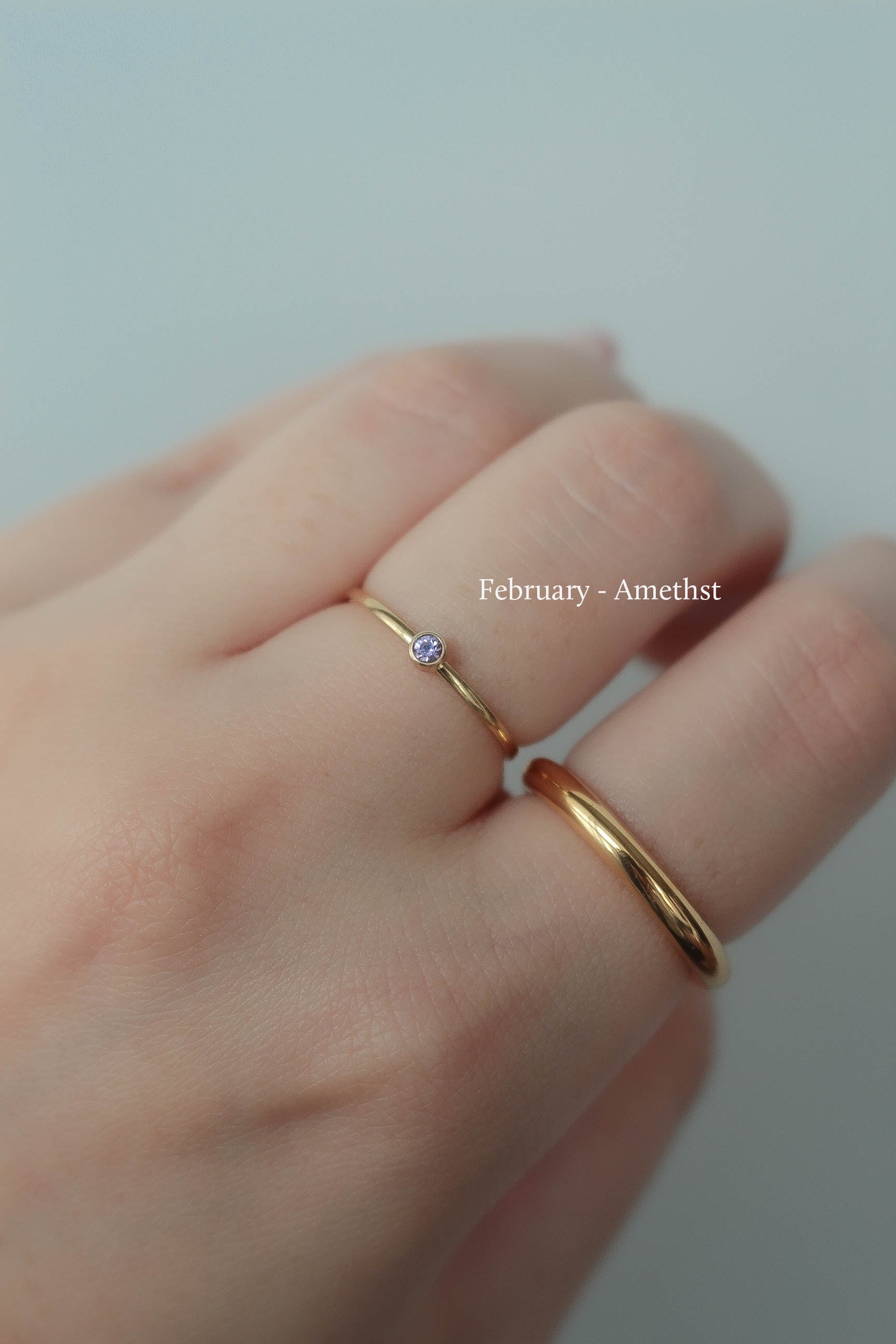 Birthstone Ring | ebine(エビネ)|金属アレルギー対応アクセサリー
