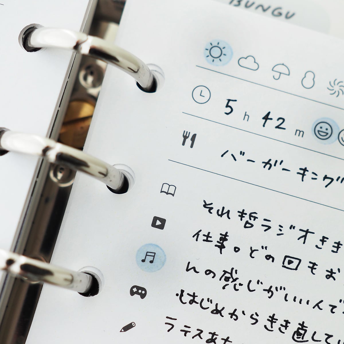 M6 ] ハーフログ日記｜両面｜カケラリフィル | ASANEL
