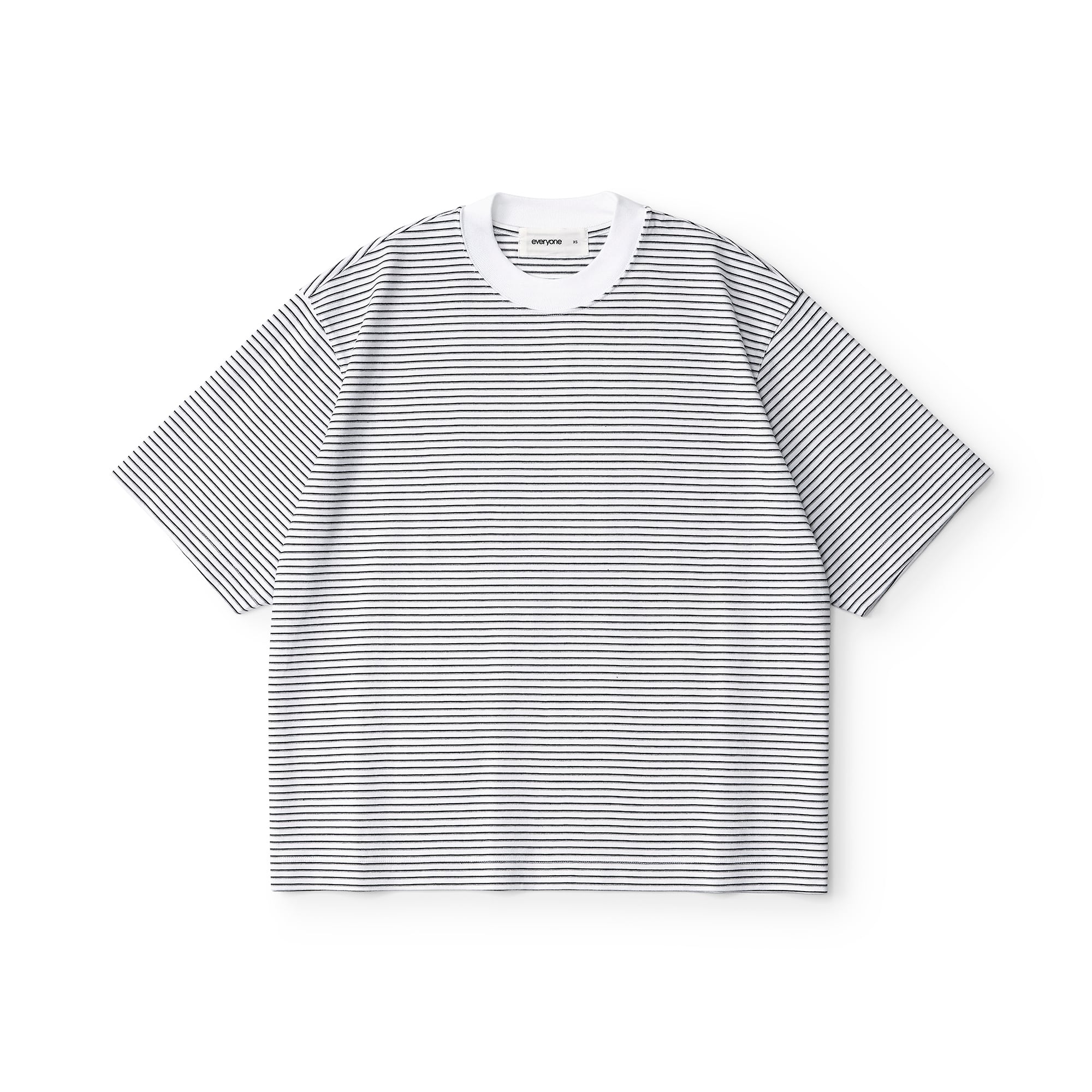 everyone back logo og border short sleeve tee shirt (WHITE) | everyone