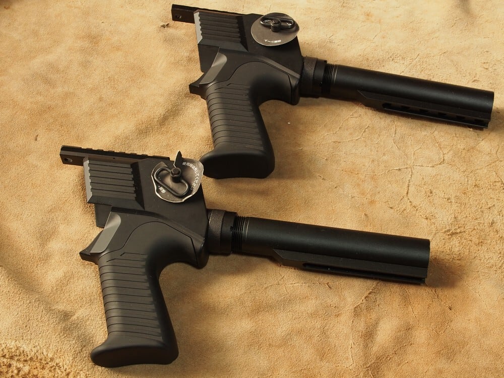 M3ショーティ用グリップ改 （マウントベース＋ストックモジュール