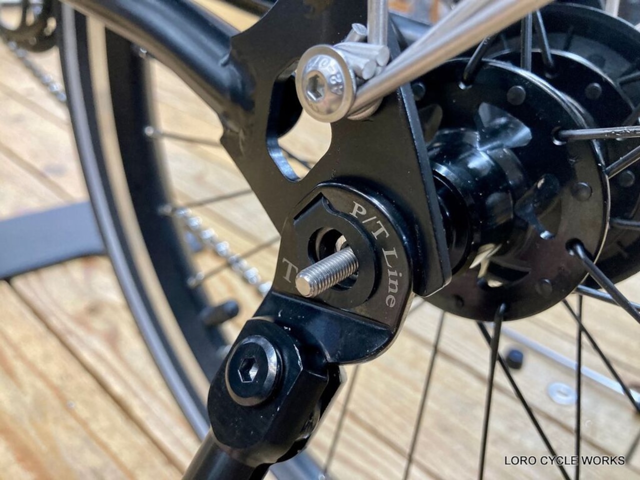 Titanium キックスタンド for BROMPTON P/T Line