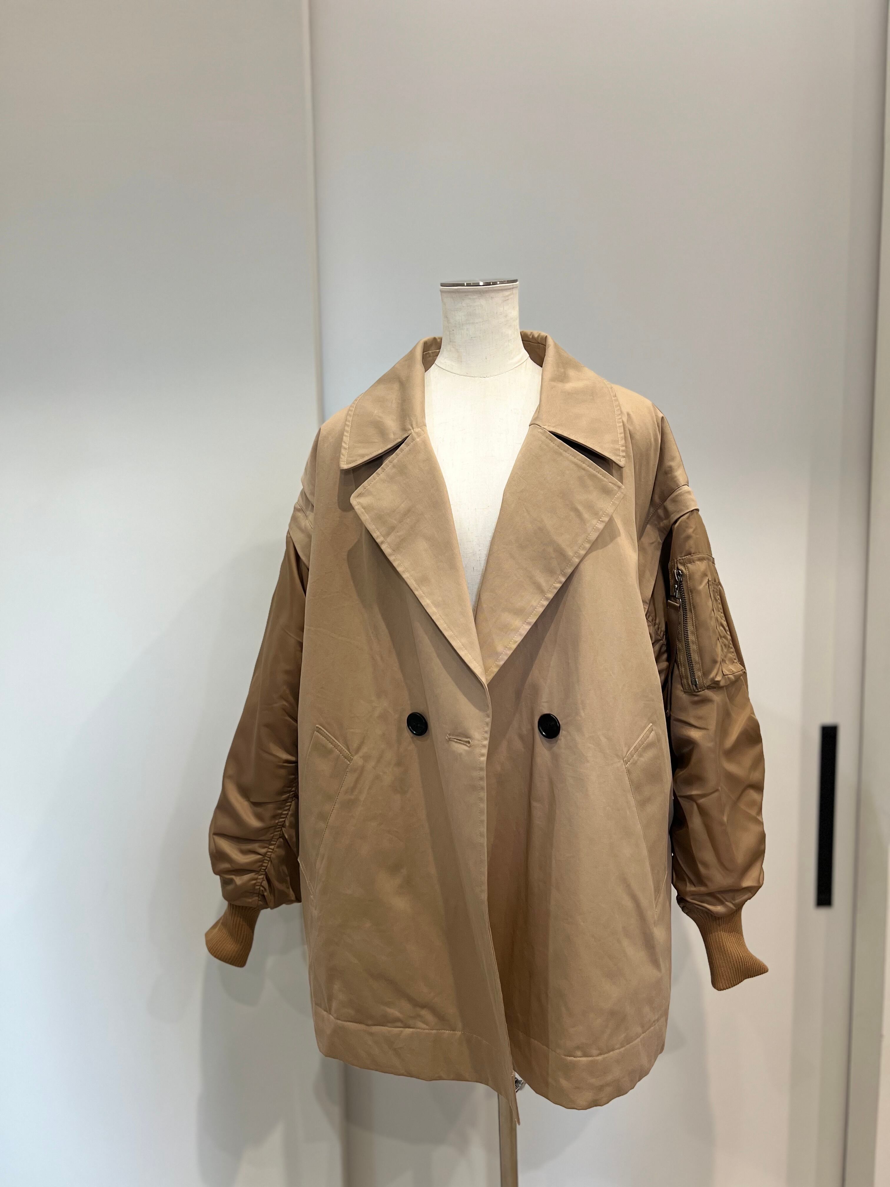 【SELECT】MA-1スリーブビッグカラーハーフコート 42-0186