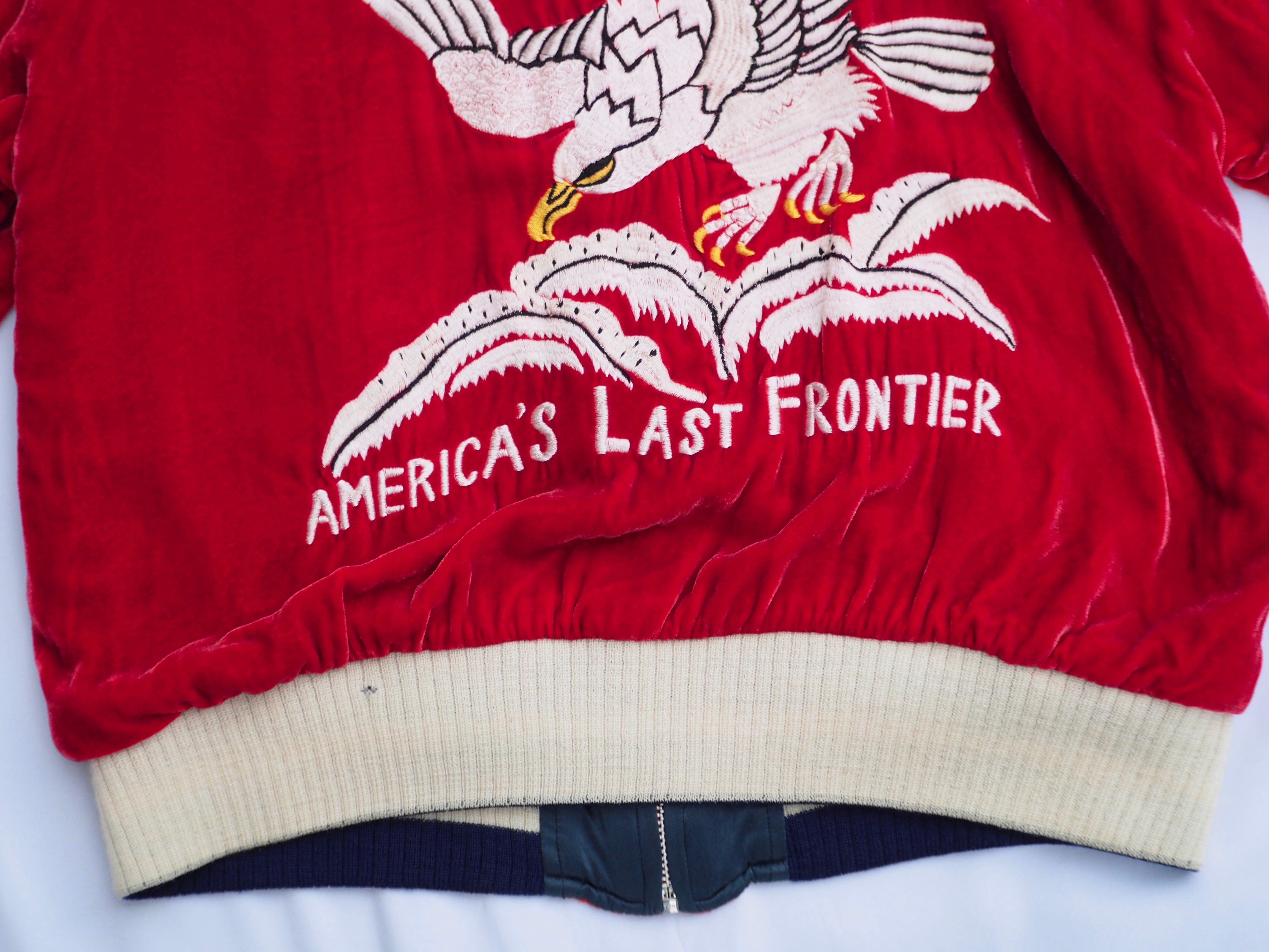 SEWING CHOP JOHNBULL ALASKA America's last frontier ベロア SEWING CHOP JOHNBULL ALASKA America's last frontier ベロア