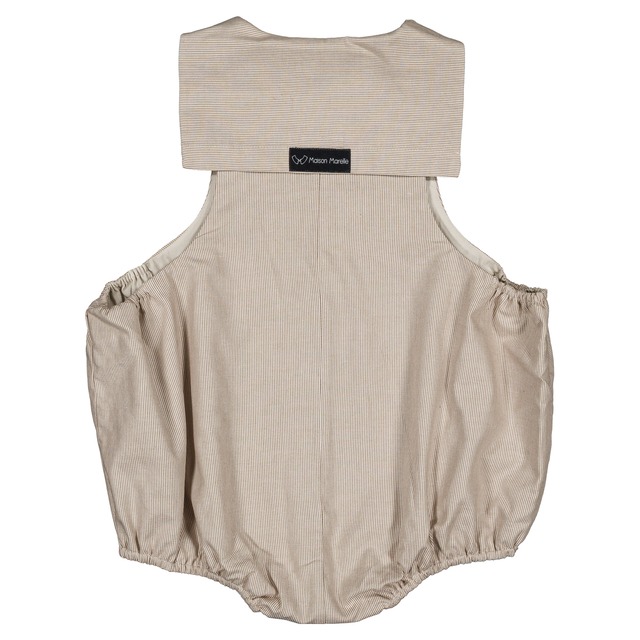 ご予約【MaisonMarelle】送料無料Romper VIGNY beige- fine stripes