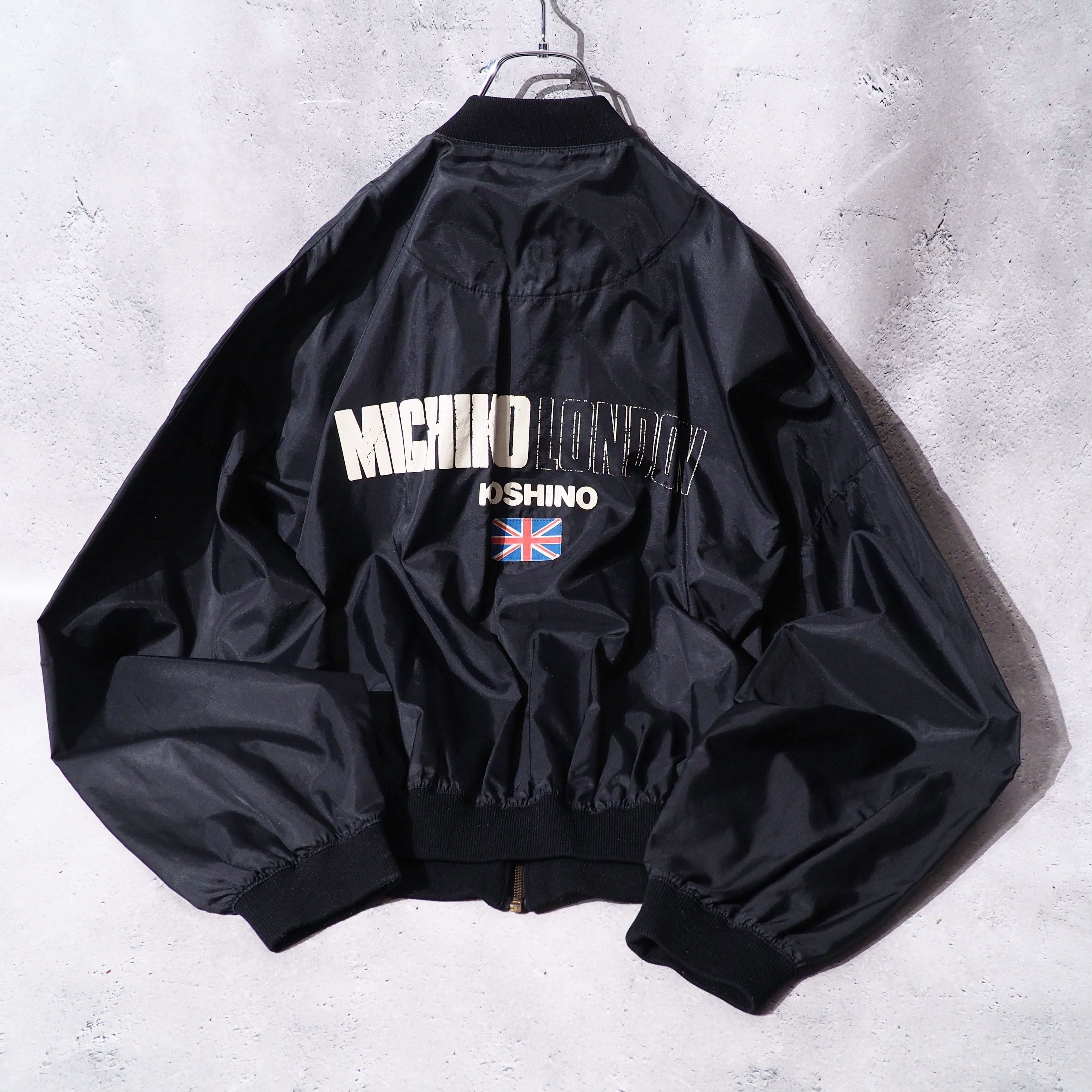 1980s " MICHIKO LONDON " Big logo printed vintage Short length jacket