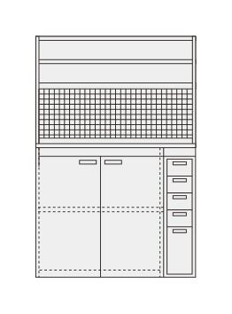 軽量キャビネットＳＶＥ型　ＳＶＥ−４０２ - 1