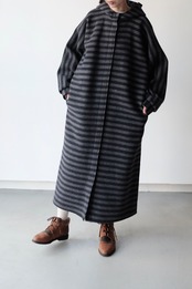 Vuokko stripe hoodie coat