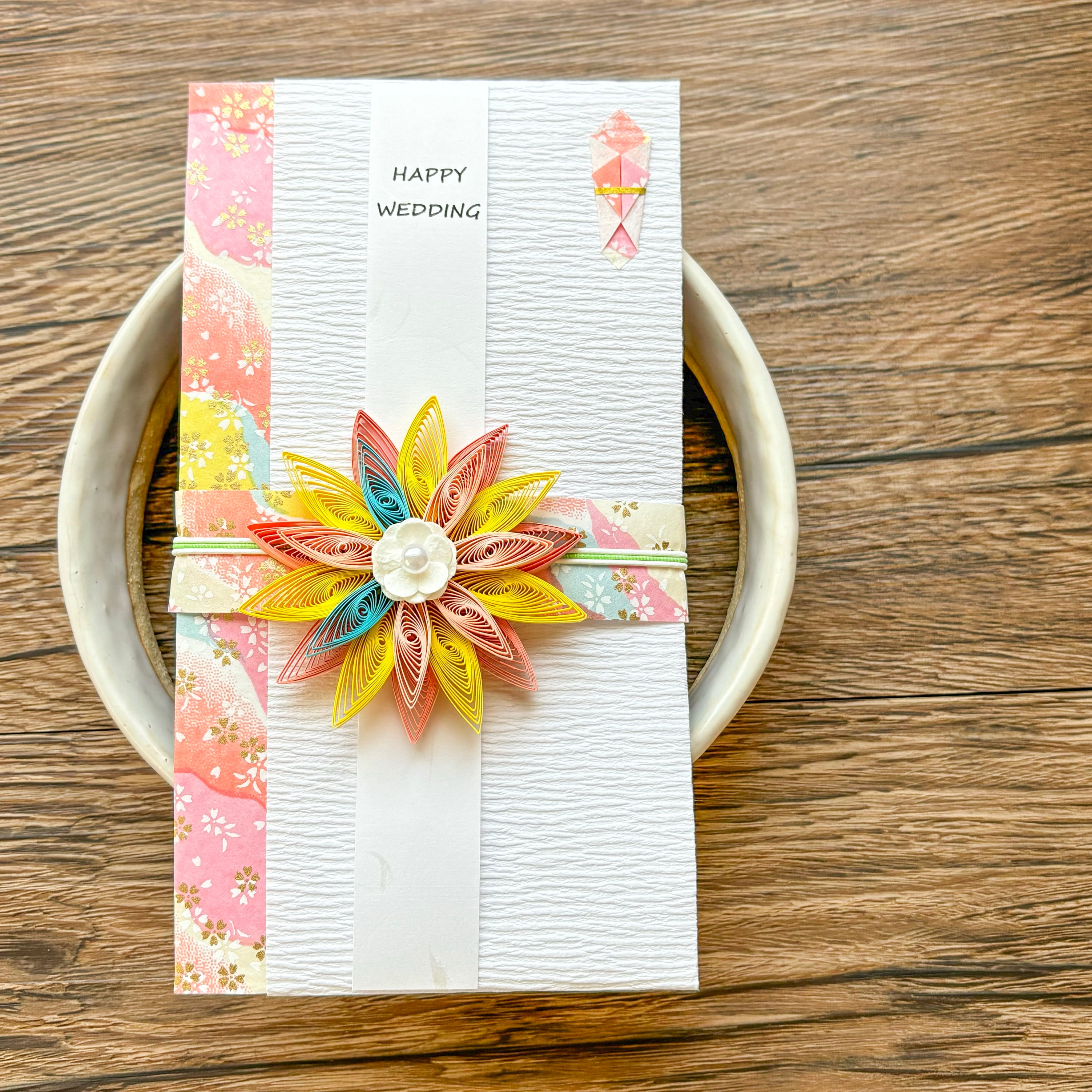 クイリング/ご祝儀袋/ウエディング/ペーパーフラワー クイリング/ご祝儀袋/ウエディング/ペーパーフラワー