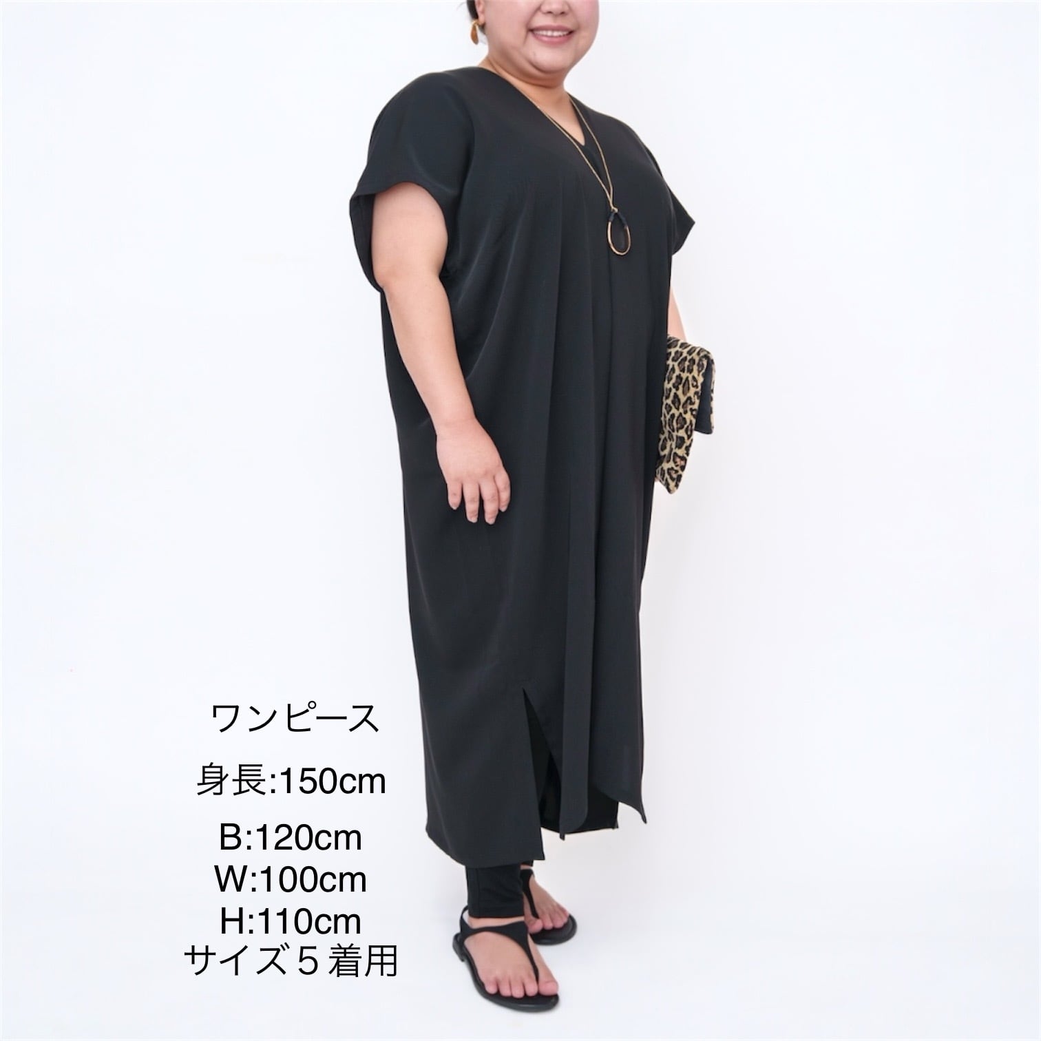UNDERCOVER ブラック 半袖 ひざ丈ワンピース サイズ2 UNDERCOVER 半袖