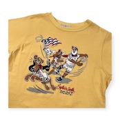 CAPTAIN SANTA キャプテンサンタ プリント 半袖シャツ サイズ S /イエロー/オールド/レディース