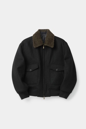 [COOR] Broken Wool G 1 Bomber Jacket (Black) 正規品 韓国ブランド 韓国通販 韓国代行 韓国ファッション クール クーア クアー 日本 店舗