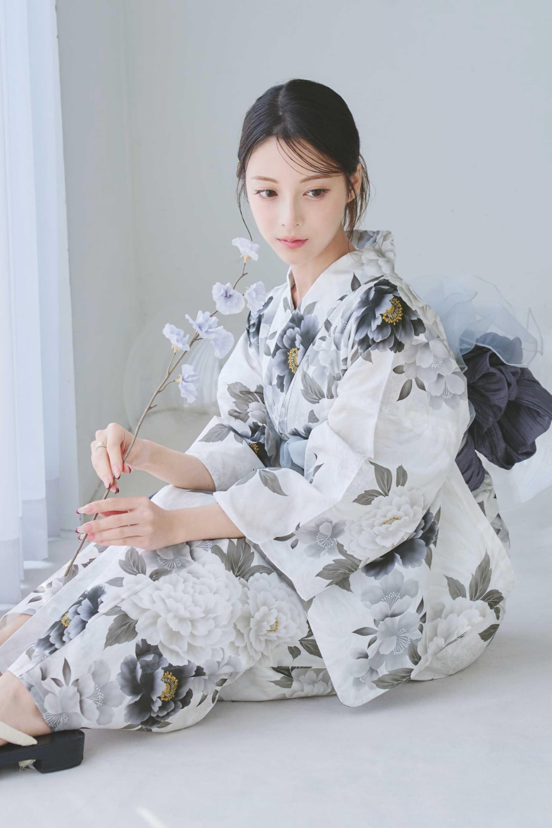 浴衣4点set百花繚乱の儚げ美人Y6-7 | ANDESIR【アンデジール