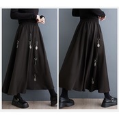 装飾付き Aライン スカート 00085