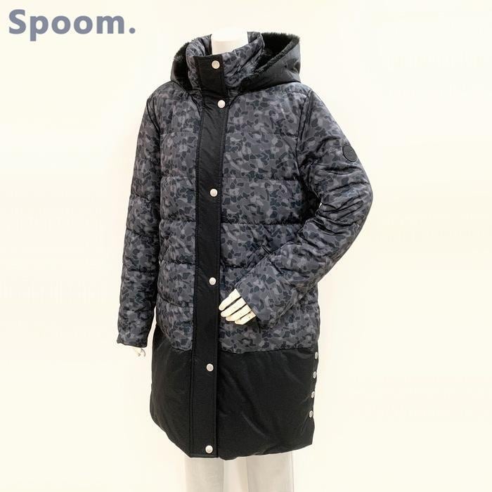 専用です。‼️スプーム ファー付きダウンコート カモフラ柄ダウンコート 382-94501 spoom.スプーム ダウンジャケット