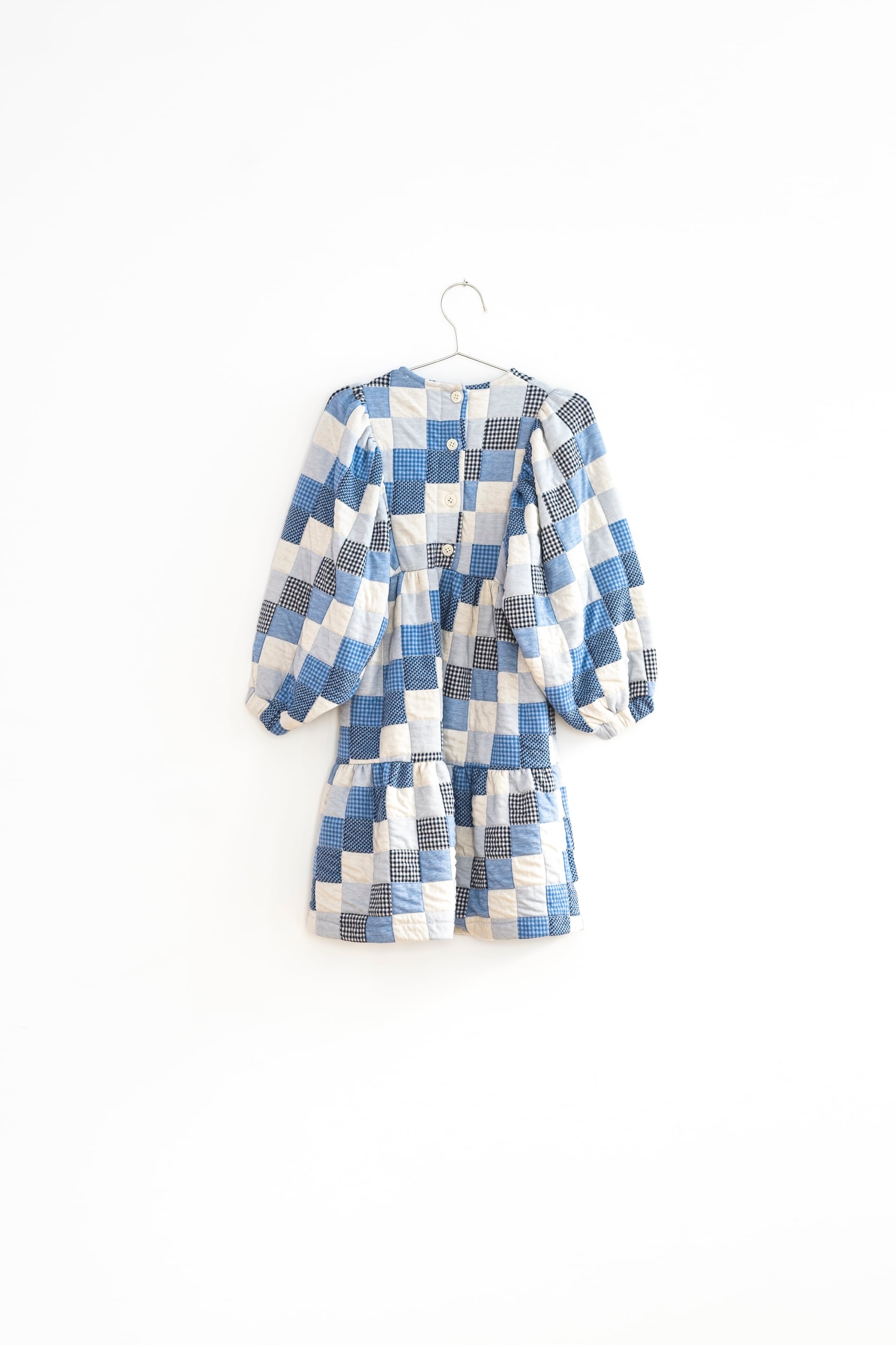 FISH&KIDS 〈patchwork dress blue〉 | trava