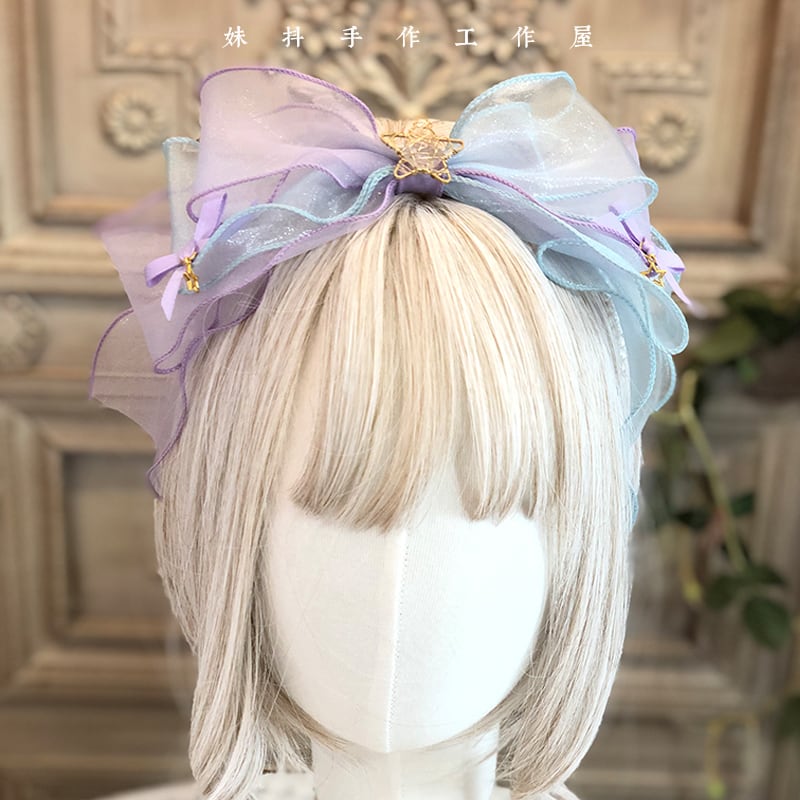 ヘアバンド ハンドメイド クロス 寒々しく リボン レディース キッズ