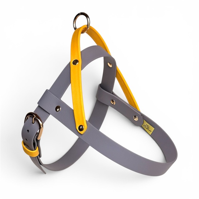 【完成品】Easy Care Harness（グレー×イエロー）