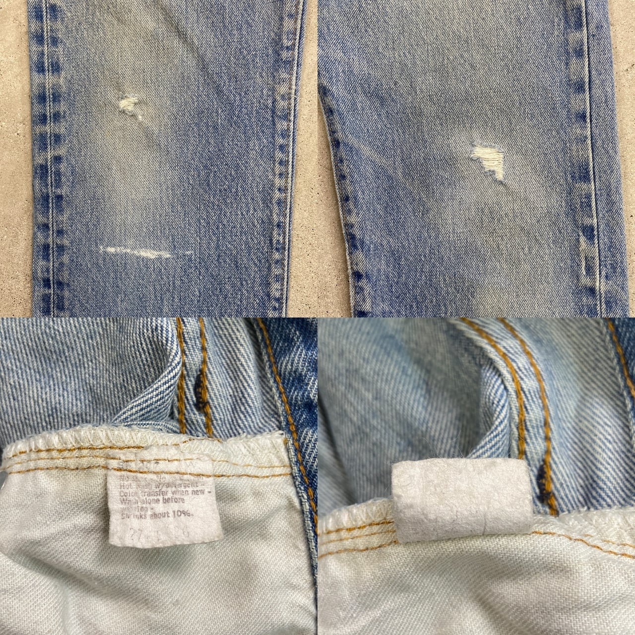 80年代 USA製 Levi's リーバイス 501 66後期 赤耳 移行期 ストレート