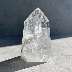 シルバールチルインクォーツ タワー型09◇Rutile in Quartz◇ルチルクォーツタイタンルチル◇天然石・鉱物・パワーストーン