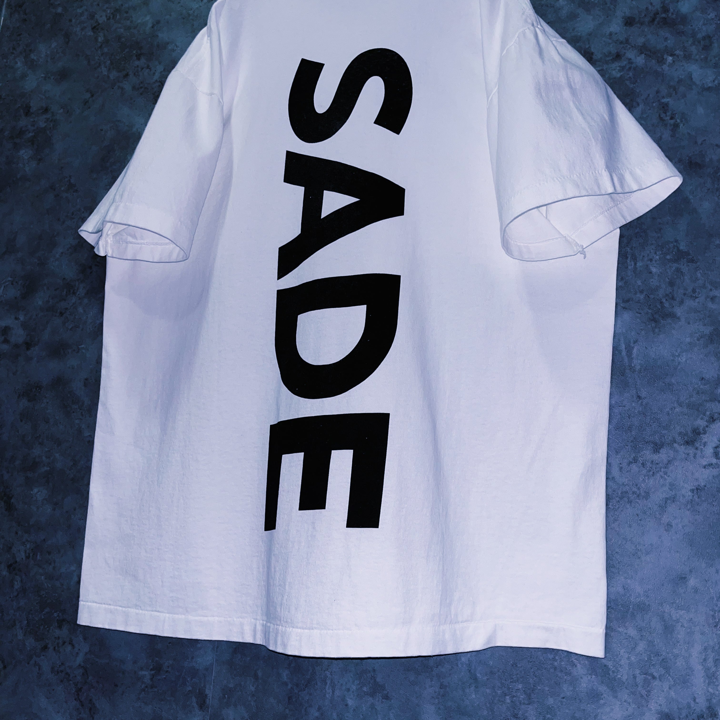 doppio】vintage “SADE” face print design band T-shirt | ayne