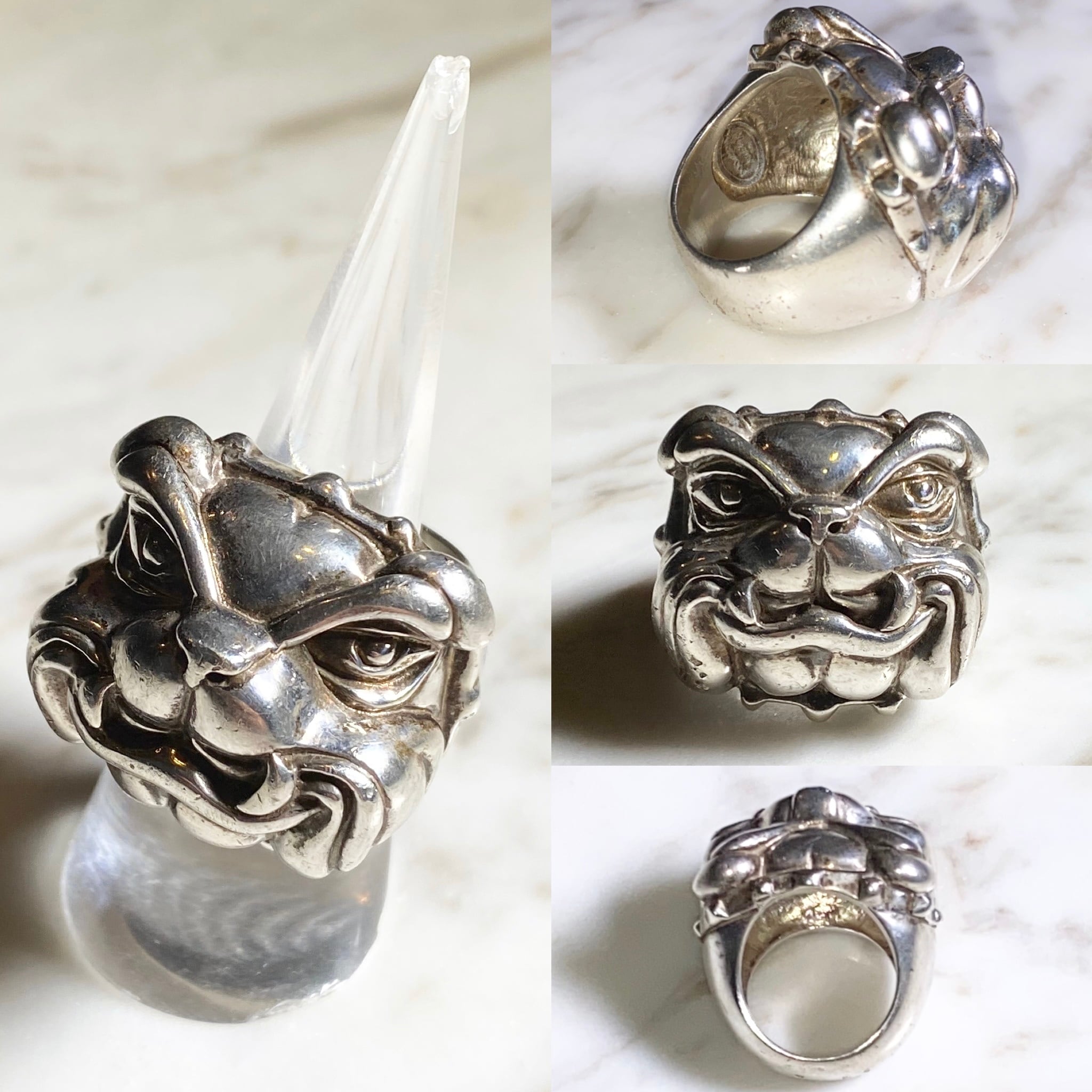 VIVIENNE WESTWOOD heavy gauge silver bulldog ring | NOIR ONLINE VIVIENNE WESTWOOD heavy gauge silver bulldog ring | NOIR ONLINE
