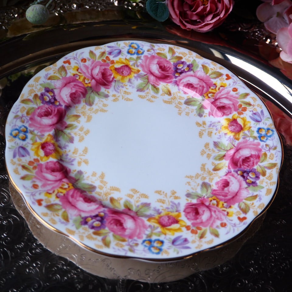 希少 英国ロイヤルアルバート セレナ プレートA F4 | antique FEELPORT