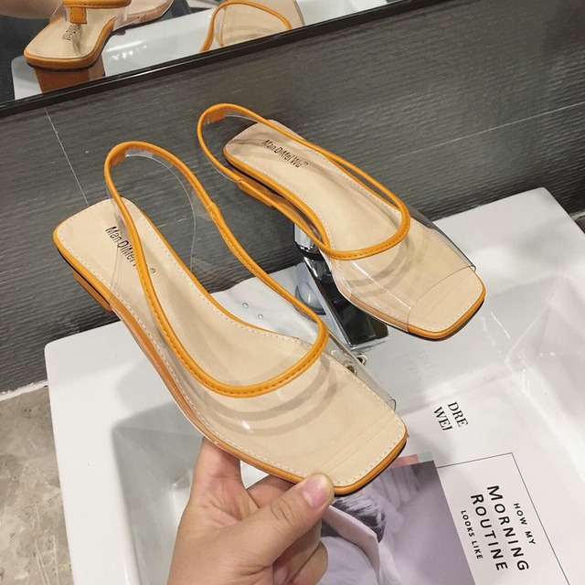 3color レディース クリア透明ヒールミュールサンダル シューズ 靴 くつ クツ サンダル ミュール レディースシューズ ヒールサンダル ヒール 美脚 大人可愛い きれいめ 大人っぽい こなれ感 抜け感 青 ブルー イエロー ピンク アウトドア イベント リゾート 旅行 海