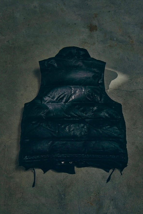 GOOD KARMA DEVELOPMENT【Leather Down Vest