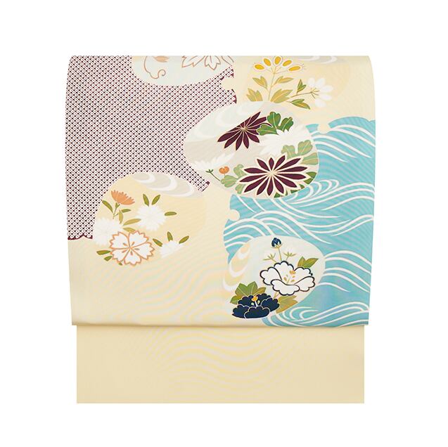 SALE セール 50%OFF】【お仕立て無料】工芸キモノ野口 雪輪に貝合わせ