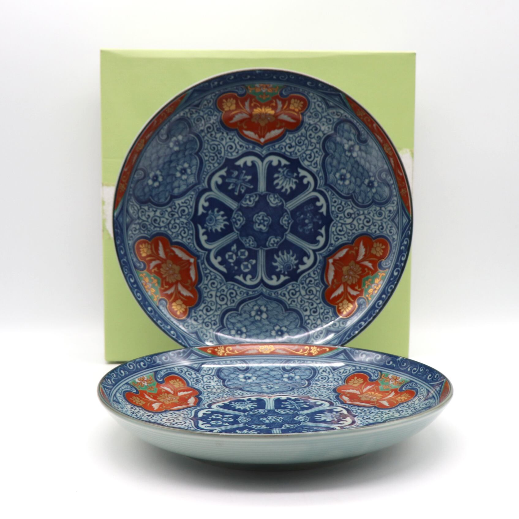 有田焼・喜峰窯・中皿・2枚セット・和食器・陶磁器・No.221028-26